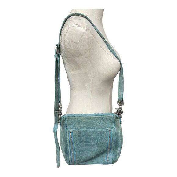 Botkier Light Blue Zipper Embellished Shoulder Bag - Picture 5 of 11